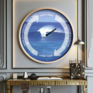 Horloges murales à quartz rondes modernes et simples de 12 pouces en bois et plastique avec affichage à aiguilles pour salon, logo <span class=keywords><strong>personnalisé</strong></span>, vente en gros - Product Image 5