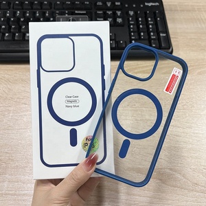 Coques de téléphone transparentes avec anneau magnétique de recharge sans fil pour iPhone 15 Pro Max et 16 Pro – Couleurs variées – <span class=keywords><strong>Achat</strong></span> répété - Product Image 3