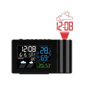 Ewetime bảng không dây đồng hồ thời tiết trạm nhiệt độ cụ với tính năng chiếu - Product Image 4