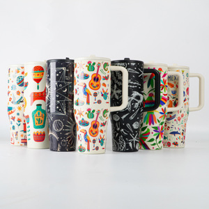 Bình giữ nhiệt <span class=keywords><strong>40oz</strong></span> in hình toàn thân, có nắp chống rò rỉ và ống hút bật lên - Product Image 1