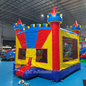 <span class=keywords><strong>Château</strong></span> gonflable commercial d'extérieur professionnel rose pour la vente – Station de saut pour fêtes - Product Image 6