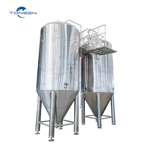 Craft beer brewing equipment 10000l 100BBL 100HL beer fermentation tanks with platform
