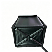 Sac isotherme pour livraison de repas, boîte thermique pour livraison de plats à emporter pour restaurants, doublure en aluminium, fenêtre transparente, poignée de transport