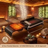 Table de massage en jade pour la santé de la peau, électrique, thermique, infrarouge, shiatsu, chiropratique, décompression de la colonne vertébrale, pierres chaudes V7 V6, beauté