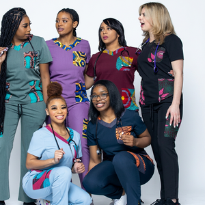 Custom Medical <b>Scrubs</b> <b>Set</b> Women Nursing Uniform Healthcare Workwear Hospital <b>Scrub</b> Top And Pants Uniform - Product Image 1