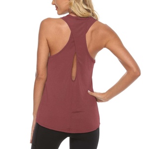 Custom Women's Quick-Dry Eco-Friendly Knitted Gym Sportswear Short Yoga Tank <b>Tops</b> for Workout Fitness - Product Image 3