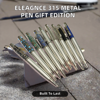Stylo Roller en Métal Acier Inoxydable, Stylo Bille Métallique Professionnel, Encre Premium, Pointe 1,0 mm - Idéal pour Souvenir, Cadeau de Remise de Diplôme, Mariage