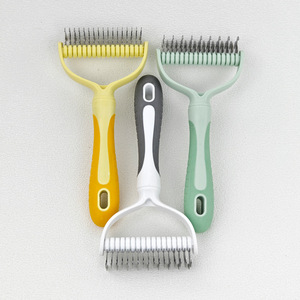 Peigne démêlant pour animaux de compagnie, pour chats et chiens, grande et petite taille, double face pour éliminer les poils et les nœuds. - Product Image 5