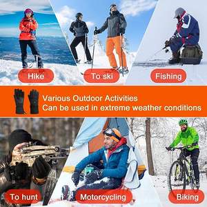 Kış sporları için kayak ve artrit için erkekler ve kadınlar için kış sıcak eldiven için USB şarj edilebilir su geçirmez ısıtmalı eldiven - Product Image 6