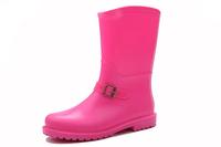 Bottes de pluie pour femmes, en plastique pvc transparent, demi-équitation, ciment, nouvelle collection