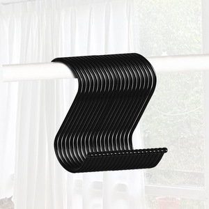 Black <b>S</b>-shaped <b>hooks</b> for kitchen meat preparation, steel ball head <b>S</b>-<b>hooks</b>, large, medium, and small sizes, stainless steel - Product Image 4