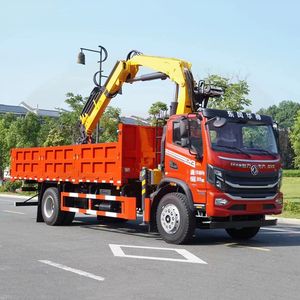 Цветной морской кран-манипулятор 2 тонны, гидравлический кран-манипулятор для подъема на палубе судна с телескопической стрелой - Product Image 1