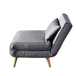 Muebles plegables multifuncionales para el hogar, silla de tela de <span class=keywords><strong>lino</strong></span>, sofá plegable para sala de estar y sofá cama - Product Image 3