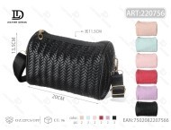 Borsa a Tracolla da Donna con Catena in Microfibra Pelle Sintetica Tinta Unita Chiusura con Zip Per Tutte le Stagioni - Product Image 1
