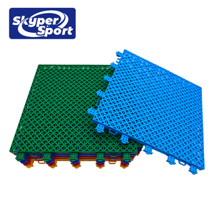 Muestras Gratis, Baldosas de Plástico PP de 20'x20' para Canchas de Baloncesto Interiores y Exteriores, con Logotipo Personalizado, Fiba 3x3, Ecológicas y Resistentes a Impactos - Product Image 1