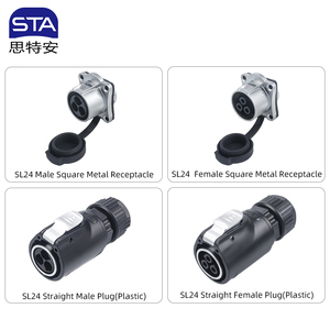 IP67 su geçirmez LP24 endüstriyel havacılık sinyal fişi dairesel konnektör LED ekran güç 2 3 4 10 12 19 24 çekirdek - Product Image 2