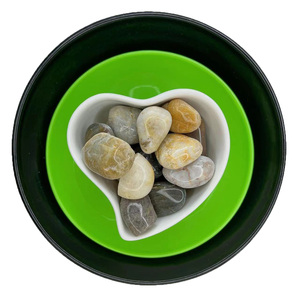 White <strong>Polished</strong> Natural <strong>Stone</strong> Cobbles &amp; Pebbles <strong>River</strong> Rock Garden Landscaping - Product Image 5