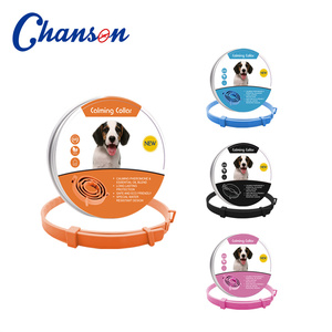Venta caliente nuevo diseño poliéster sólido lavanda impermeable feromona alivia la ansiedad mascota calmante <span class=keywords><strong>Collar</strong></span> perro antiestrés - Product Image 1