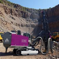Foreuse sur chenilles avec cabine compacte intégrée, foreuse DTH, machine de forage minier