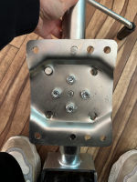 Nouveau chariot manuel à jambe articulée en acier pour épandeur de fumier, capacité de levage 1200 lb