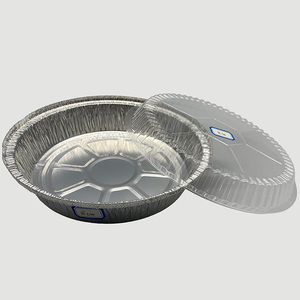 <span class=keywords><strong>Barquette</strong></span> et bol ronds en aluminium épais jetables pour friteuse à air, cuisson, pizza et barbecue - Product Image 3