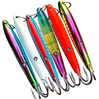 Leurre crayon double hameçon en plastique ABS, appât artificiel dur, longue portée, coulant, pour la pêche en mer et en eau douce