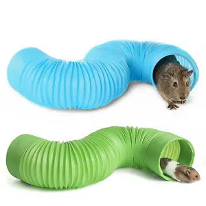 Hamster Tunnel Plastic Toy Rodent Training Channel Durable DIY Splicing Maze Tube External Pipeline for Small Animal Accessories