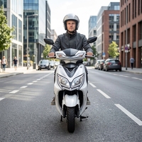 Scooter Eléctrico 64V 2026, Superventas, Directo de Fábrica, para Adultos, Hombres y Mujeres, Velocidad Máxima 45km/h, Modelo Elektro Scooter OEM/ODM Fanlin
