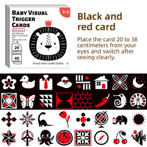 Personalización Versión en inglés Tarjeta de Educación <span class=keywords><strong>Temprana</strong></span> Infantil Tarjeta de estimulación de seguimiento visual para bebés de 0 a 3 meses en color - Product Image 3