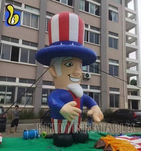Mascotte portatile gonfiabile <span class=keywords><strong>zio</strong></span> Sam figura, Parade Festival decorazione gonfiabile Sam statua palloncino - Product Image 5