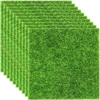 Gazon artificiel pour extérieur, tapis de gazon synthétique, panneau de moquette végétale verte, panneau mural en gazon artificiel pour pelouse extérieure