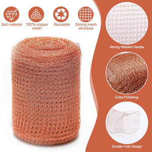 Malla de <span class=keywords><strong>alambre</strong></span> de cobre a medida a prueba de ratas para exteriores, red protectora para ventilaciones de cobertizos de jardín, control de ratones, murciélagos, caracoles y serpientes, 5 pulgadas - Product Image 5