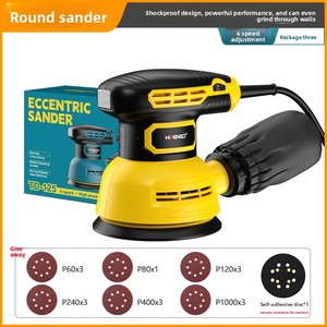 <span class=keywords><strong>Ponceuse</strong></span> excentrique électrique 5 pouces à vitesse réglable <span class=keywords><strong>pour</strong></span> peinture, polissage, travail du bois et meubles en bois - Product Image 4