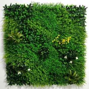 Vente flash Panneau mural en faux gazon 1x1m Anti-UV Jardin vertical Intérieur Extérieur Décoration d'intimité - Product Image 2