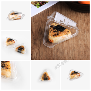 Contenitori per Alimenti in PET Trasparente Personalizzati, Scatole Triangolari per Onigiri - Product Image 4