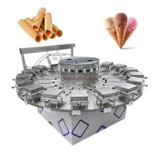 Automatic continuous Waffles ice cream cone /waffle machine Netherlands Stroopwafel making machine