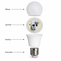 Ampoule LED en forme de A, culot B22/E27, AC 85-265V, multi-puissance, éclairage résidentiel et professionnel, certifiée CCC, 6500K, vente en gros