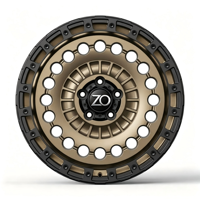 Jantes en alliage d'aluminium ZO Z-409 6061-T6 bronze noir de 17 à 22 pouces, style Beadlock tout-terrain, 5x127 6x139.7 pour camions et SUV