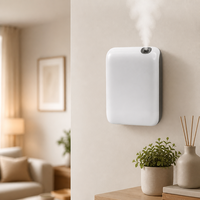 Diffuseur d'huiles essentielles pour aromathérapie, pulvérisation automatique intelligente, à brancher, capacité de 0,5 L, fonctionnement silencieux, usage domestique et commercial