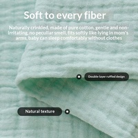 Tissu en mousseline double gaze de haute qualité pour vêtements de nuit et de détente, service OEM/ODM disponible avec échantillon