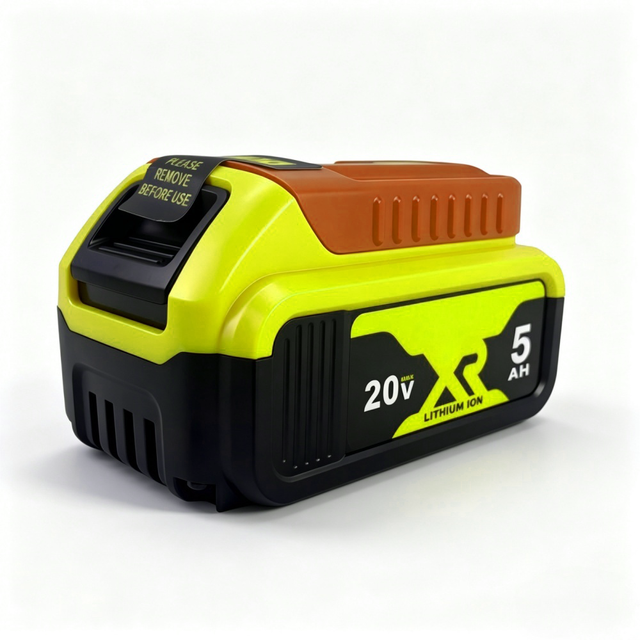 Bulkorder Price Yellow 20V 5.0Ah DCB205,Power Tool Combo Kits Replacement Battery Long-lasting Reusable Lithium-ion Battery