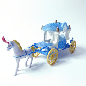 Mini Caballo <span class=keywords><strong>de</strong></span> Juguete <span class=keywords><strong>de</strong></span> Dibujos Animados para Niñas, Carruaje Real con Luces Intermitentes y Música - Product Image 2