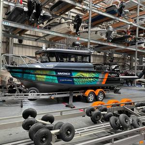 Vente flash : <span class=keywords><strong>Bateau</strong></span> <span class=keywords><strong>de</strong></span> pêche en aluminium à coque en V profond <span class=keywords><strong>de</strong></span> 7,5 m (25 pieds), facile à naviguer, <span class=keywords><strong>de</strong></span> <span class=keywords><strong>luxe</strong></span>, pour le plaisir, avec moteur hors-bord pour l'océan - Product Image 3