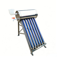 Chauffe-eau solaire en acier inoxydable micro-énergétique, haute efficacité de collecte de chaleur, économie d'énergie, petite capacité, entièrement automatique et intégré