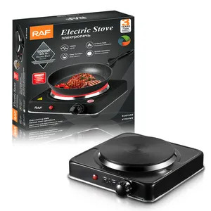 Single Burner Electric Hot Plate for Cooking Portable 1000w Easy to Clean Stainless Steel Stove