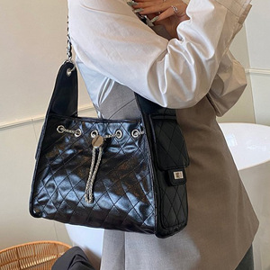 Mode PU cuir grande taille sacs à bandoulière chaîne chaîne sac fourre-tout pour femmes sacs à main de créateur femmes sac dames sacs à main - Product Image 6