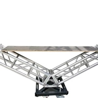 Scène de performance extérieure portable, table DJ amovible en alliage d'aluminium, structure triangulaire carrée