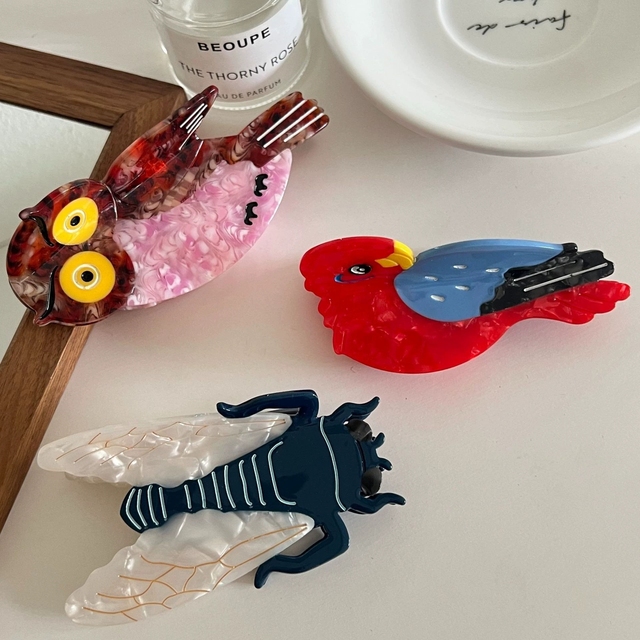 New Design Cute Animal Design with Claws Sweet and Elegant Hair Claw Clip Acetate Hair Claw