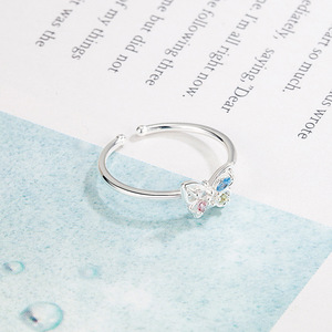 Anillos de Piedras Preciosas de Lujo para Mujer 2025, Anillos Casuales Coloridos con Diamantes, Mariposa, Hada, Corazón Dulce y Estilo Femenino - Product Image 4