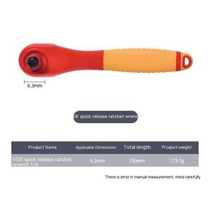 Juego <span class=keywords><strong>de</strong></span> Herramientas Profesional para Electricistas, Mecánicos y Trabajos Industriales, 1000V, 16 Piezas, Aisladas VDE, <span class=keywords><strong>de</strong></span> Acero al Cromo Vanadio, con Trinquete, OEM - Product Image 4